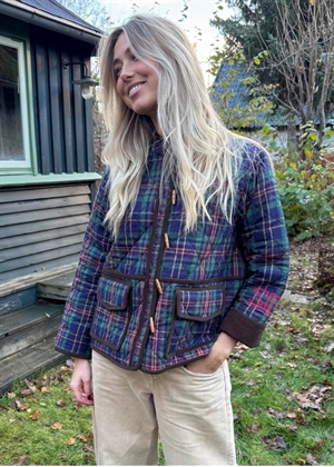 Adriane jakke Green Check Sissel Edelbo